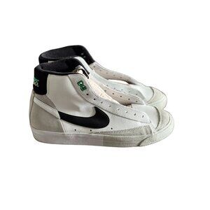 Nike Blazer Mid White Black Green High Tops US 8